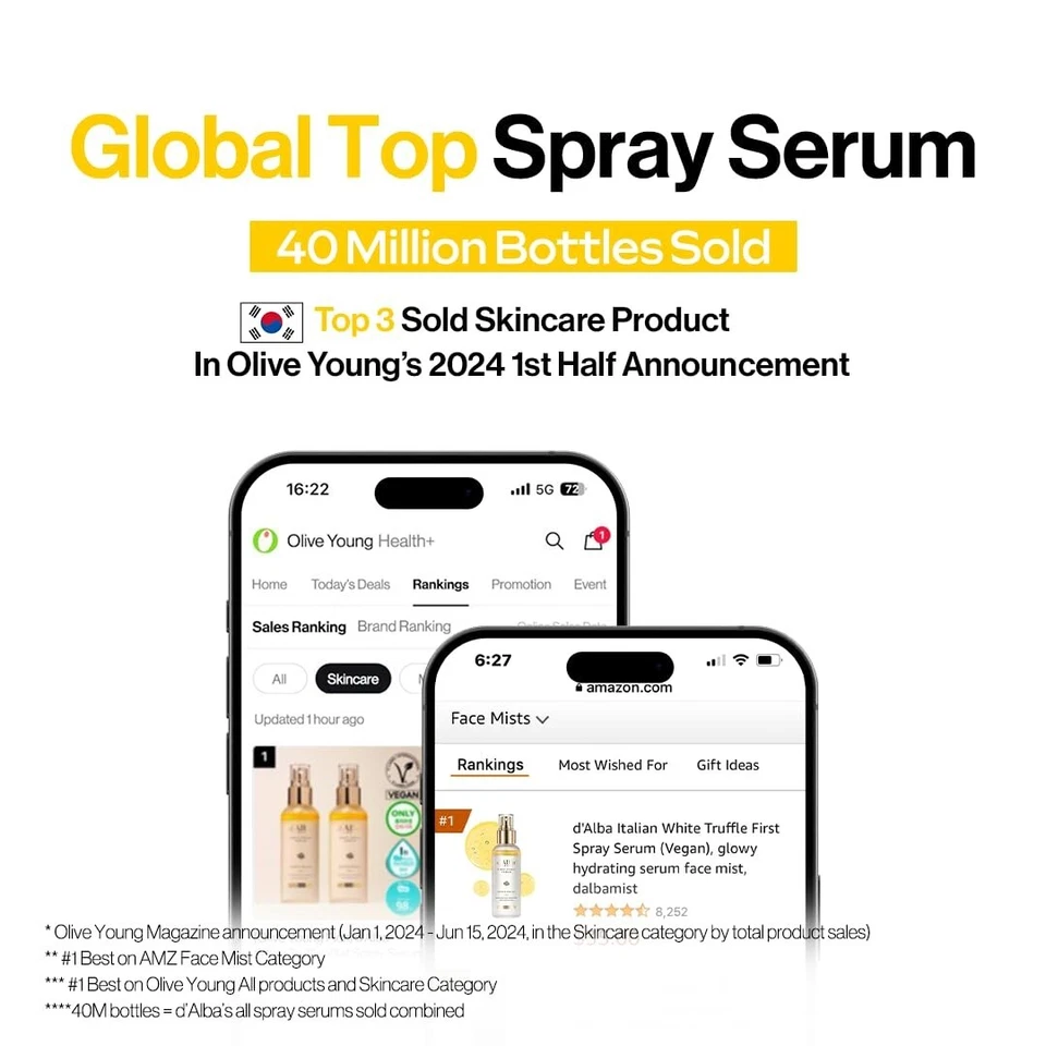 Suero en aerosol D'Alba Piedmont italiano de trufa blanca, cuidado de la piel vegano, 3,38 oz Foto 2 de 4