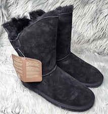 Black Lamo Breeze Suede Leather Boots Womens Size 7  US