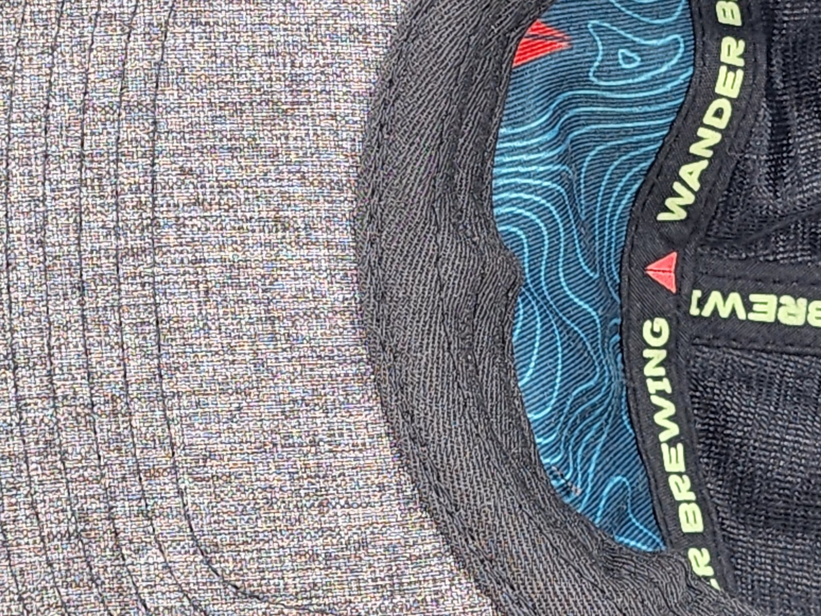 Wander Brewing 5 Panel Hat, Leather Patch, Heathe… - image 9