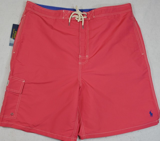 pink ralph lauren swim shorts