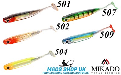 MIKADO ''FURYO'' FISHING SOFT LURES, SIZE 11.5 CM, 5 PCS. PREDATOR, SEA FISHING