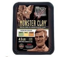 Monster Clay Premium Grade Modeling Clay - Soft - 4.5lb Tub - NEW SIZE
