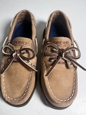 Sperry Boys Size 10M Authentic Original 2 Eye Boat Shoe Sahara YB 50670 New
