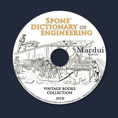 Spons' dictionary of Engineering,Civil,Mechanical 3 Volumes E-books PDF on 1 DVD