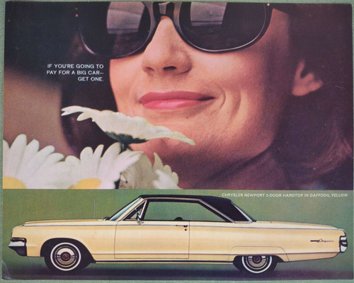 1965 Chrysler Newport Postcard Sales Brochure