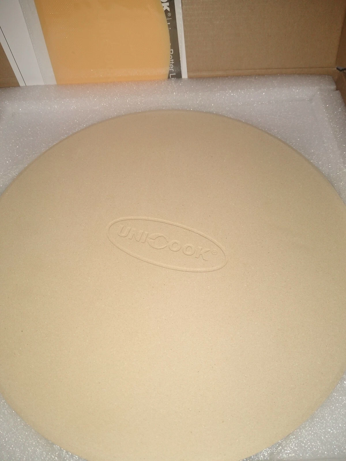 Unicook Pizza Stone, 10.25 Inch Round Pizza Grilling Stone, Baking Stone, Small