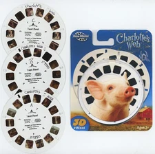 Charlotte's Web View-Master 3 Full Color Factory TEST Reels + Copy of Cover