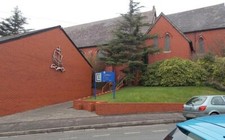 Photo Church - Entrance to the church of St Paul the Apostle Barry  c2013