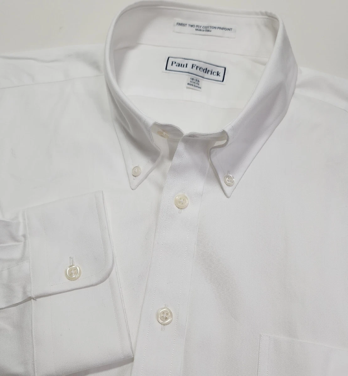 Paul fredrick white outlet dress shirt deal