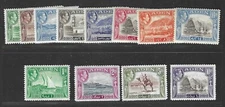 ADEN 1939 KING GEORGE VI SET OF 11 S.G. 16 || 27 THE 1R. HAS VERTICAL GUM BEND