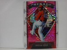 2022 Panini Chronicles Crusade Pink Pulsar Josiah Gray #6 Rookie RC