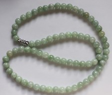 100 Natural Jade CERTIFIED Grade A Untreated Light Green Jadeite Necklace N274