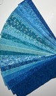 20 All Different Turquoise 2.5 “X WOF Jelly Roll 100% cotton quilting strips