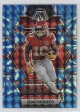 2023 Panini Mosaic Reactive Blue Mosaic Prizm Isiah Pacheco #110 0w8