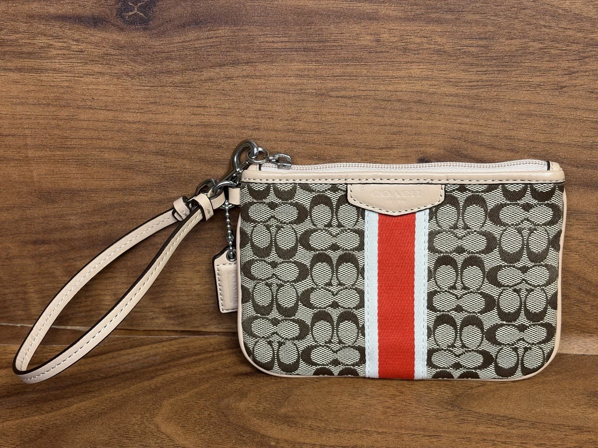 バッグ COACH Signature Stripe Accessory Pouch Coach Stripe Diaper Bags for sale | eBay