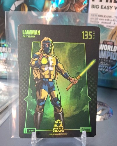Bo Jackson Battle Arena Update Lawman Battlefoil Glow BF-110 Trevor Lawrence