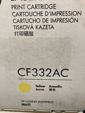 HP CF332A CF332AC 654A Yellow Cartridge OEM Sealed Box