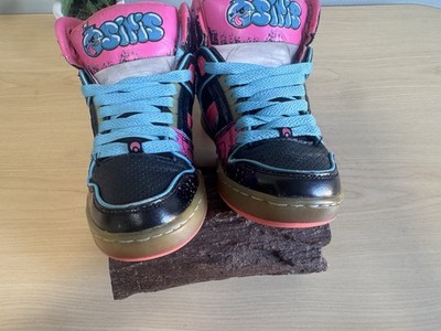 OSIRIS D3 DC sk8 y2k オサイラス Osiris NYC 83 SLM Y2k Girls Size 3 Blue and Pink Graffiti High Top