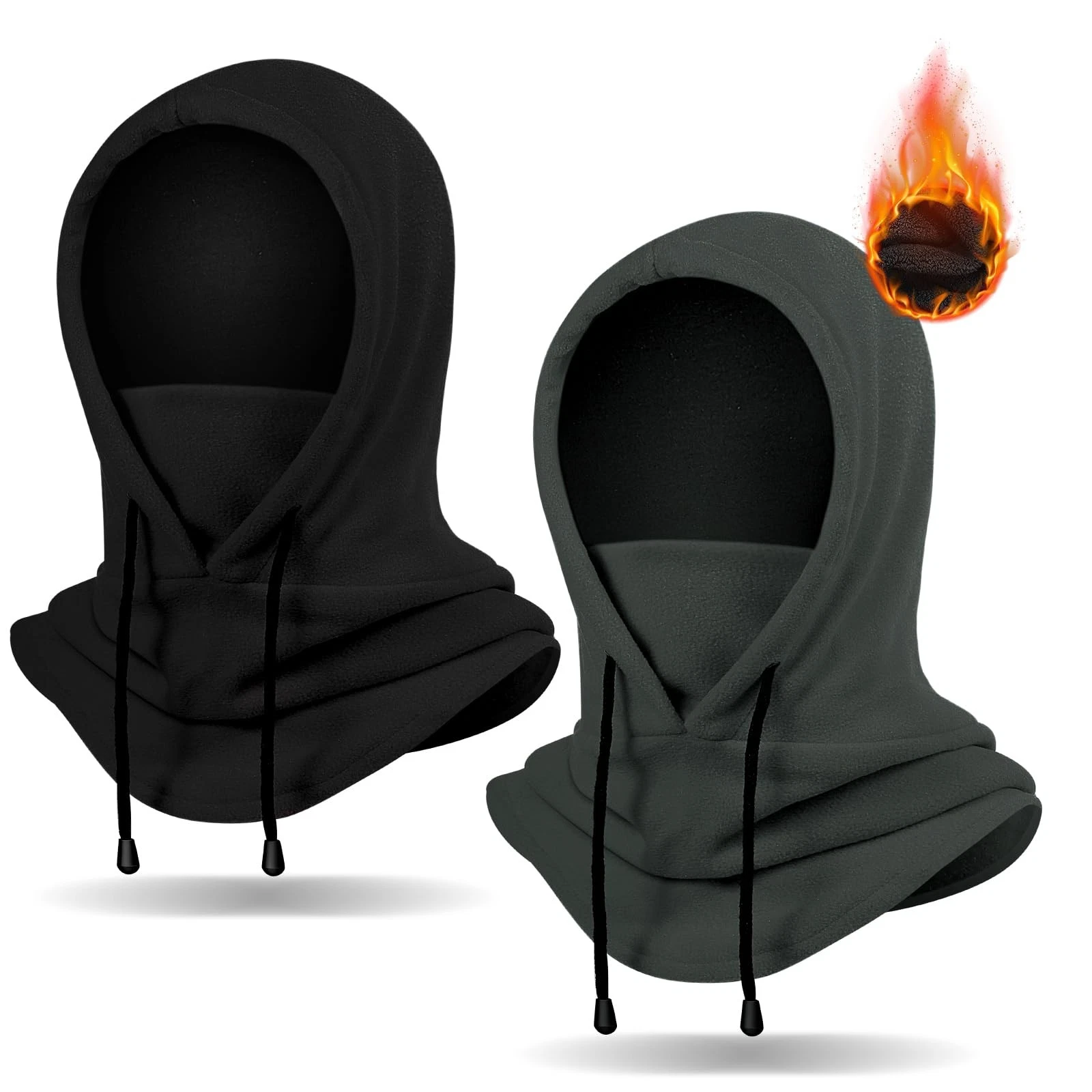Winter Balaclava Ski Mask: Fleece Hood Hat Balaclava Face Mask Men Women Warm...