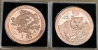 Year Of Dragon/Tiger Copper Rounds 1oz .999 Zodiac Set Golden State Mint 2pc