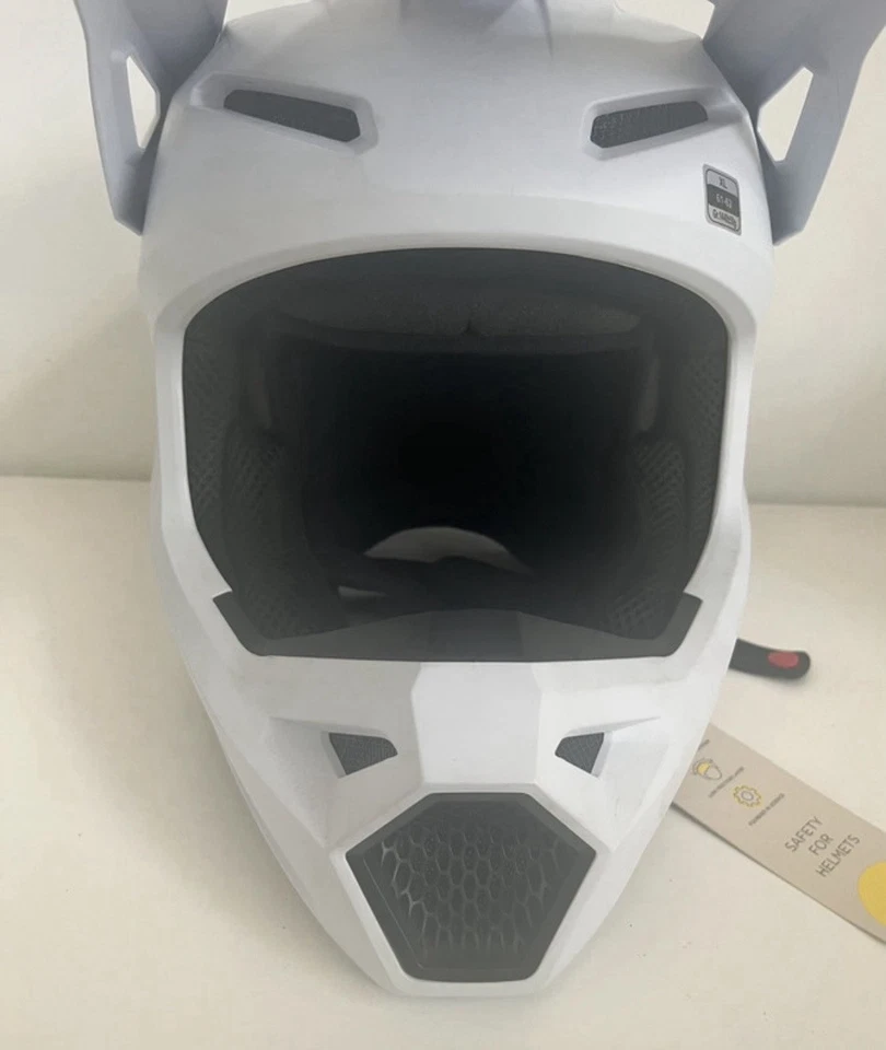 CASQUE FOX V1 Solid Blanc taille XL neuf Motocross Enduro Supermotard - Photo 2/4