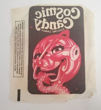 RARE Vintage 1970’s Cosmic Candy Sizzling Candy Iron-on Transfer/patch.