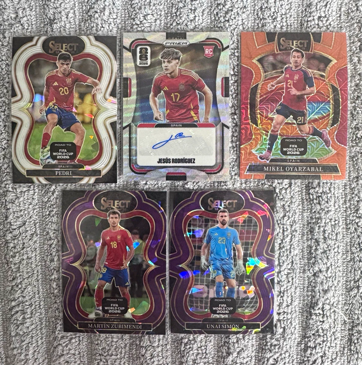 Spain Soccer Original Autographed Sports Trading Cards