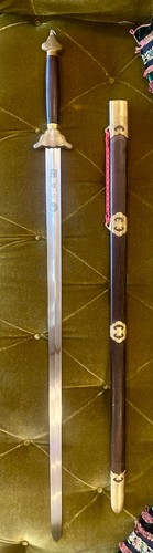 Shen Guanglong Jian Tai Chi Jian Etched Big Dipper  35" Blade US Shipper