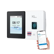 NGTeco Cloud-Based Time Clock, Fingerprint+RFID Time Clocks for Employees Sma...