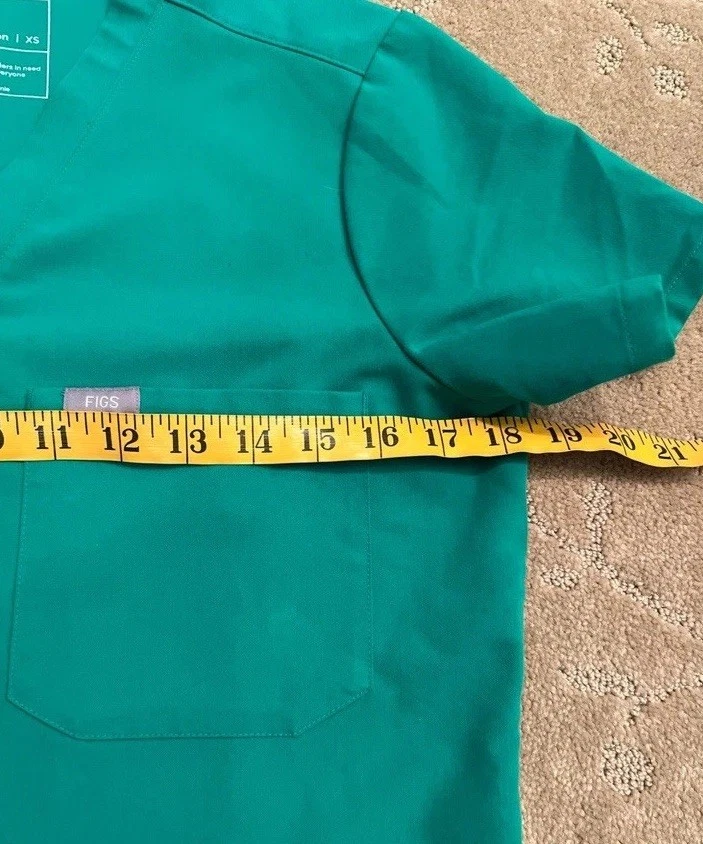 Blusa Médica FIGS Catarina Evergreen, XS Foto 4 de 4