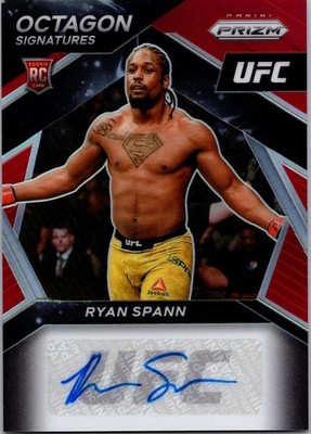 2021 Panini Prizm Octagon Signatures Ryan Spann #OS-RSP Red 12/49