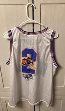 VTG 1996 Tune Squad Warner Bros Space Jam Jordan Daffy Duck Jersey Men's XL