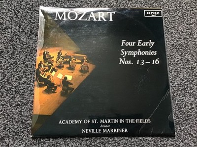 MOZART - SYMPHONIES 13,14,15,16 ASMITF 1968 UK STEREO LP ARGO ZRG 594 NEAR MINT