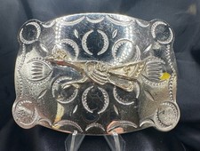 Roadrunner Belt Buckle Southwestern Desert Bird Native American Indian Two Tone