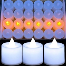 Led Tea Lights Candles LED Flickering Flameless Battery Operated Wedding UK