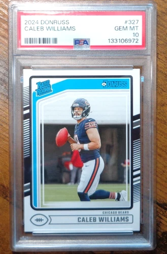 2024 Donruss Caleb Williams #327 PSA 10 GEM MINT Rookie Card RATED ROOKIE