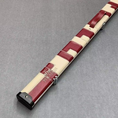 Peradon Halo Queue Case 3/4 Jointed Cues Limited Edition - Crimson & Cream Patch