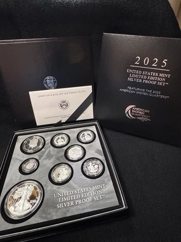 2025 U.S. Mint Limited Edition Silver Proof Set  OGP/COA  .999 Fine Silver