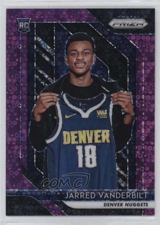 2018-19 Panini Prizm Fast Break Purple Prizm 7/75 Jarred Vanderbilt #42 nd3
