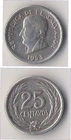 EL SALVADOR. 1953 25 CENTS. SILVER, SILVER, SILVER