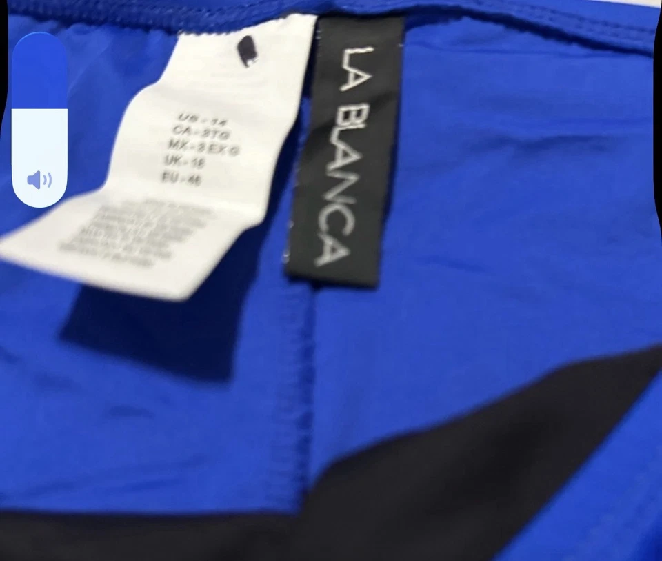 La Blanca High Cut Bikini Bottom Size 14 - Image 4 of 4