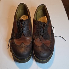 Dr. Martens Brown Leather Wingtip Brogue Oxford Dress Shoes Men s Size 10