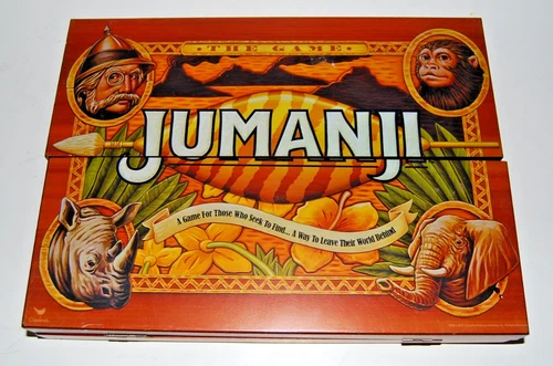 Vintage Jumanji The Game Incomplete Milton Bradley (Hasbro) 1995
