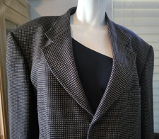 Valentino Men's Luxury Tweed Blazer 48 L Jacket Sport Coat BLK BRN Bloomingdales