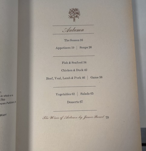 FOUR SEASONS Restaurant COOKBOOK James Beard 1ST/DJ Manhattan NYC 1971 - Picture 5 of 12