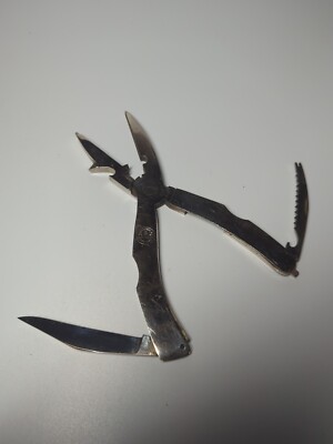 VINTAGE A.B.C SOLINGEN GERMANY FISHERMAN'S PLIERS / Multi-function 3-in Blade