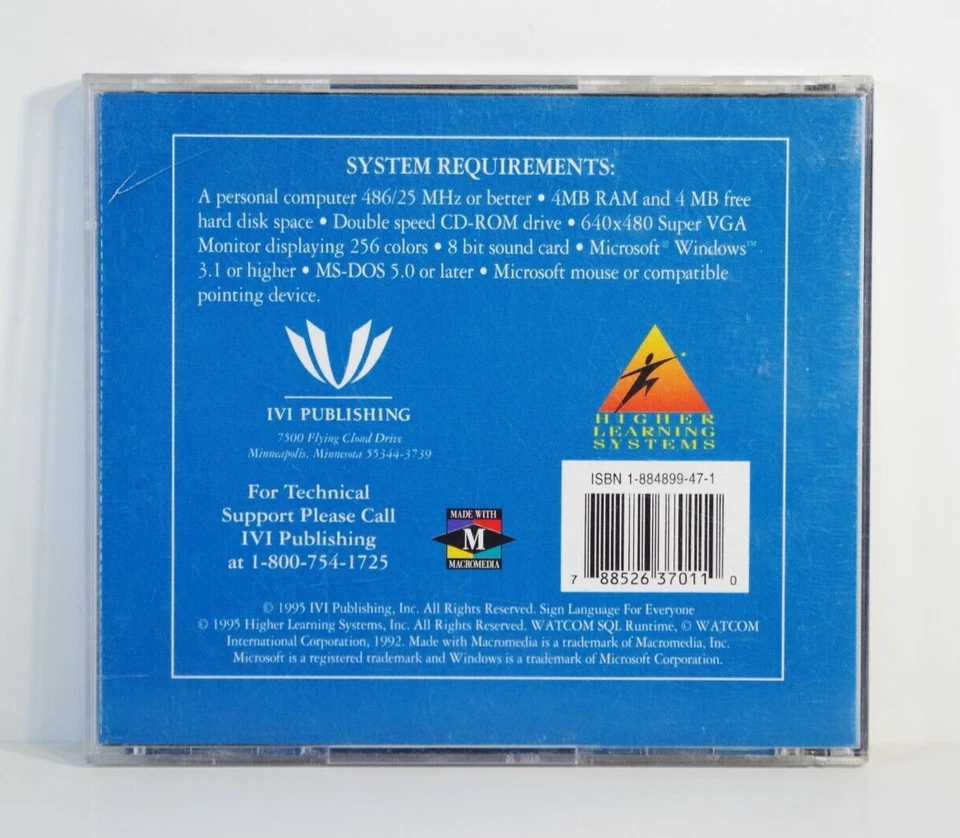 Sign Language for Everyone (Educational Resource Software, 1995, MS DOS) - Rare! - Image 2 of 4