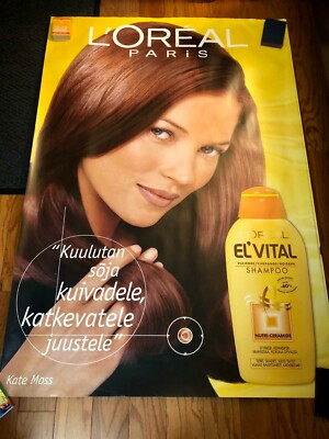 Kate Moss L'OREAL 4x6ft Bus Shelter Poster 