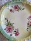 Vintage SEVRES Green  Yellow Roses Decorative Plate 10.75" — photo 2