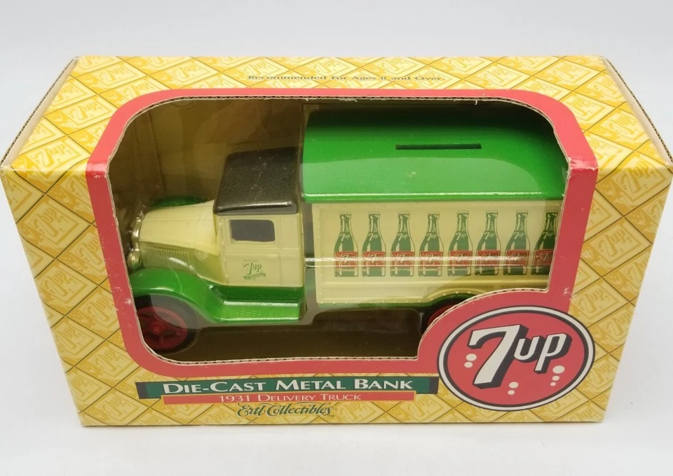 ERTL Collectibles 7-UP Die-Cast Metal Bank 1931 Delivery Truck 1/34 Scale Sealed - Image 3 of 4